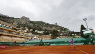 Tennis - ATP Masters 1000 - Monte Carlo Masters - Monte-Carlo Country Club, Roquebrune-Cap-Martin, France - April 14, 2021 Spain's Rafael Nadal in action during his second round match against Argentina's Federico Delbonis REUTERS/Eric Gaillard
