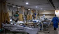 Patients suffering from the coronavirus disease (COVID-19) are seen inside the ICU ward at Holy Family Hospital in New Delhi, India, April 29, 2021. REUTERS/Danish Siddiqui
