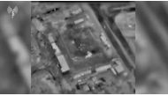 A still image from a video shows buildings in Gaza as seen from a warplane before an air strike June 16, 2021. Israeli Defence Force (IDF)