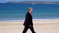 United Nations Secretary General Antonio Guterres arrives for the G7 summit in Carbis Bay, Cornwall, Britain, June 12, 2021. Kirsty Wigglesworth/Pool via REUTERS