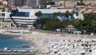 A view shows the Festival palace in Cannes as the French Riviera prepares for the 2021 edition of the Cannes Film Festival which will take place next July, in France, June 3, 2021. REUTERS/Eric Gaillard/File Photo