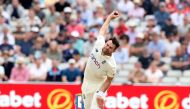 FILE PHOTO: Cricket - Second Test - England v New Zealand - Edgbaston Stadium, Birmingham, Britain - June 11, 2021 England's James Anderson in action Action Images via Reuters/Peter Cziborra/File Photo
