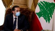 Lebanese Prime Minister-designate Saad al-Hariri looks on as he meets with Egyptian Foreign Minister Sameh Shoukry at Tahrir Palace in Cairo, Egypt July 14, 2021. (Reuters/Mohamed Abd El Ghany)