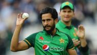 Cricket - Second One Day International - England v Pakistan - Lord's, London, Britain - July 10, 2021 Pakistan's Hasan Ali celebrates taking the wicket of England's Saqib Mahmood REUTERS/David Klein
