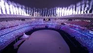 July 23, 2021. Fireworks go off during the opening ceremony REUTERS/Peter Jebautzke