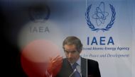FILE PHOTO: International Atomic Energy Agency (IAEA) Director General Rafael Grossi attends a news conference during a board of governors meeting at the IAEA headquarters in Vienna, Austria, June 7, 2021. REUTERS/Leonhard Foeger