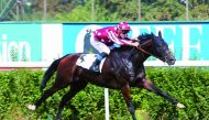 Olivier Peslier guides Fayona to win yesterday.