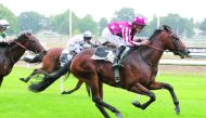 Soufiane Saadi guides Wassim to victory at Nantes yesterday. 