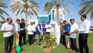 Ambassador of India to Qatar H E Dr. Deepak Mittal with officials from MME and ICC during the event.
