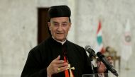 FILE PHOTO: Lebanese Maronite Patriarch Bechara Boutros Al-Rai speaks after meeting with President Michel Aoun at the presidential palace in Baabda, Lebanon July 15, 2020. Dalati Nohra/Handout via REUTERS