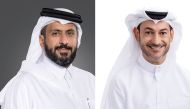 Chairman of Ooredoo Sheikh Faisal bin Thani Al Thani (left) and Managing Director of Ooredoo Aziz Aluthman Fakhroo