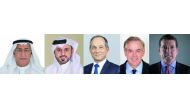 From left: Fahad Al Mubarak, Governor, SAMA; Hussain Abdulla, CEO, QINVEST, Frederic Oudea, CEO, Societe Generale; Timothy Collins, CEO, Ripplewood Advisors; Robert Edward ‘Bob’ Diamond, Founding Partner & CEO, Atlas Merchant Capital