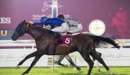 Alberto Sanna guides Iloucio to win in yesterday's feature race.  
