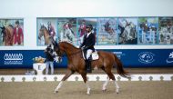 Jassim Al Jaham Al Kuwari rides Circus.