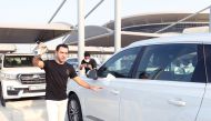 Xavi leaving the farewell function. Photo: Al Sadd / Twitter