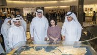 Officials touring the Perfume Museum By Reem Abu Issa. 