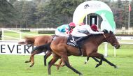 Simon Planque guides Dhahabia to win at Lyon-Parilly.