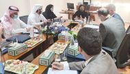 Officials during a meeting.