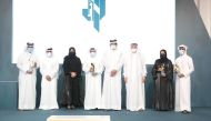 Winners of the Rowad Awards, which was held in conjunction with the Rowad Qatar 2021, which concluded in Doha, yesterday. 