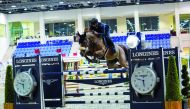 Saeed Nasser Al Qadi in action astride Electra B.