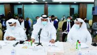 Qatar Chamber’s (QC) First Vice-Chairman Mohamed bin Ahmed bin Towar Al Kuwari during the Qatar-Mexico Business Forum yesterday. 