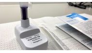 A new coronavirus disease (COVID-19) at-home test kit made by Lucira Health, newly approved by the U.S. Food and Drug Administration for emergency use authorization, sits on a table at a Sutter Health lab in San Carlos, California, U.S. November 18, 2020. REUTERS/Nathan Frandino



