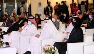 Qatar Airways Group Chief Executive and Qatar Tourism Chairman H E Akbar Al Baker; Indonesian Ambassador Ridwan Hassan; and other dignitaries at the launch of the exhibition, at DECC, yesterday.