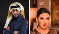 Qatari singer Fahad Al Kubaisi (left), and Moroccan singer Asma Lamnawar.