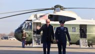 U.S. President Joe Biden walks to depart for Fort Campbell, Kentucky, from Joint Base Andrews in Maryland, U.S., December 15, 2021. REUTERS/Evelyn Hockstein

