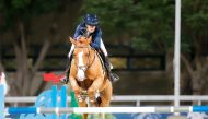 Cyrine Cherif astride Brennus Villelongue during yesterday's round.