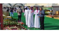Officials touring the festival.