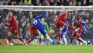 Chelsea's Mason Mount shoots at goal REUTERS/Toby Melville