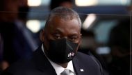 US Secretary of Defense Lloyd Austin arrives to attend the 53rd Security Consultative Meeting a​t the Ministry of National Defense and meet South Korean Defense Minister Suh Wook in Seoul, South Korea, December 2, 2021. Jeon Heon-Kyun/Pool via Reuters/Filephoto 
