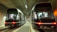 A view of Lusail Tram service.