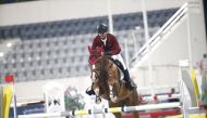 Nasser Al Ghazali astride What A Pleasure.