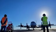 A Royal New Zealand Air Force Orion aircraft prepares to leave Base Auckland for Tonga to assist in an initial impact assessment of the area and low-lying islands after the Pacific island nation was hit by a tsunami triggered by a massive undersea volcanic eruption January 17, 2022. New Zealand Defence Force/Handout via REUTERS
