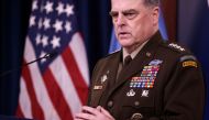 FILE PHOTO: U.S. Joint Chiefs Chairman General Mark Milley. REUTERS/Evelyn Hockstein