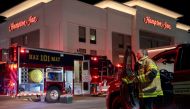 Hazmat crews respond to a mass casualty incident at a Hampton Inn, after multiple people were reported unconscious in the pool area, in Marysville, Ohio, U.S., January 29, 2022. REUTERS/Gaelen Morse