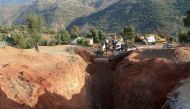A view of the site where rescuers retrieved yesterday the body of 5-year-old child, Rayan Awram, near Chefchaouen, Morocco February 6, 2022. REUTERS/Abdelhak Balhaki
