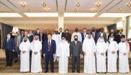 Minister of Municipality H E Dr Abdulla bin Abdulaziz bin Turki Al Subaie along with other participants during Islamic Organisation for Food Security Strategic Commodities and Food Safety Forum.