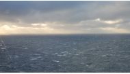 A search vessel is pictured after a Spanish fishing trawler sank off the Canadian coast on Tuesday, on the Grands Banks, in Canada February 15, 2022 in this screengrab from a video obtained from social media. Joint Rescue Coordination Centre Halifax/via REUTERS THIS IMAGE HAS BEEN SUPPLIED BY A THIRD PARTY. MANDATORY CREDIT. NO RESALES. NO ARCHIVES.
