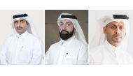 FROM LEFT: President of Kahramaa Essa bin Hilal Al Kuwari; Secretary-General of the QRDI Council Eng. Omar Al Ansari; and Hassad CEO Eng. Mohamed bin Badr Al Sadah