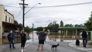Floodwaters inundate Camden, South Western Sydney, Australia, March 8, 2022. AAP Image/Dean Lewins via REUTERS