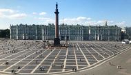 FILE PHOTO: A general view shows the State Hermitage Museum in St. Petersburg, Russia July 12, 2018. REUTERS/Henry Romero/File Photo
