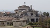 View of a damaged building in the aftermath of missile attacks in Erbil, Iraq March 13, 2022. REUTERS/Azad Lashkari