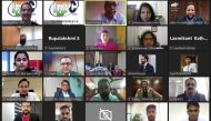 Participants during the ICT business alliance meet held virtually.