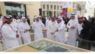 Minister of Transport H E Jassim Saif Ahmed Al Sulaiti and Minister of Communications and Information Technology H E Mohammed bin Ali Al Mannai, touring Smart City Expo Doha 2022. 