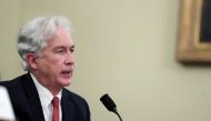 FILE PHOTO: CIA Director William Burns speaks during a House Intelligence Committee hearing on worldwide threats, in Washington, D.C., U.S., April 15, 2021. Tasos Katopodis/Pool via REUTERS/File Photo
