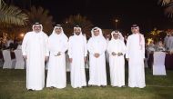 CEO of Qatar Media Corporation (QMC), H E Sheikh Abdulaziz bin Thani Al Thani, with Editors-in-Chief of Qatari newspapers during the ‘Annual Ghabga’ (dinner).