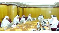 Minister of Justice H E Masoud bin Mohammad Al Ameri chairing a meeting of the Lawyers Admission Committee at the Ministry of Justice, yesterday.
